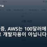 AI 자격증, AWS는 100달러에 3년이고 개발자용이 아닙니다